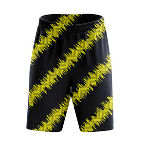 Shorts décontractés pour hommes, écologiques, coupe-vent, séchage rapide, 100% polyester, cordon de serrage à l'avant, protection UV, design imprimé personnalisé - Product Image 3