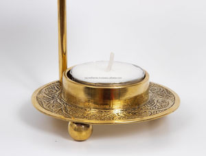 Adjustable Brass Resin Burner Tealight <b>Candle</b> Heater Red Enamel Cross Church Altar Incense Censer Bulk Factory - Product Image 5