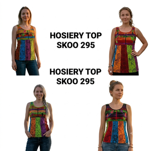 SK.NOOR SONS PRESENTA NUEVO TOP DE PUNTALEDO PARA MUJER EN HERMOSO DISEÑO MULTICOLOR, ESTILO BOHEMIO NATURAL Y ECOLÓGICO - Product Image 1