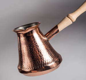 Cafetière turque dorée en laiton, style grec et arabe, Cezve Ibrik Briki, du fabricant indien, produit très tendance - Product Image 6