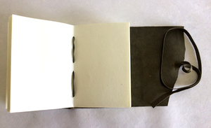Wholesale Vintage Recycled Handmade Cotton Paper Crunch Buffalo Stone Work Grey Color <b>Leather</b> Journal - Product Image 4
