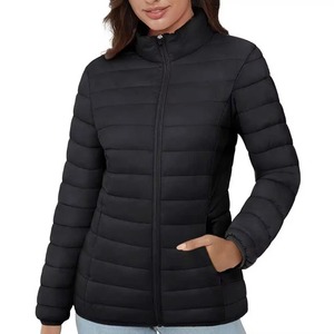 Quilted Lightweight <b>Women</b> Puffer <b>Jacket</b> Custom Winter Warm Insulated Windproof Padded Bubble Coat Outerwear <b>Parka</b> Apparel - Product Image 1