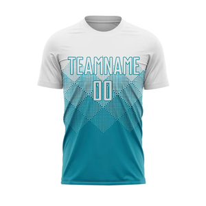 Camiseta de Fútbol de Malla Transpirable de Alta Calidad, Impresa con Técnica de Pedrería, Color Personalizado, 100% Poliéster, Servicio OEM Disponible - Product Image 1