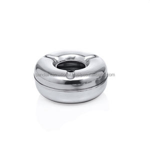 Cenicero de aluminio de forma redonda para fumar cigarrillos con Cenicero de metal con acabado pulido para uso personal. - Product Image 3