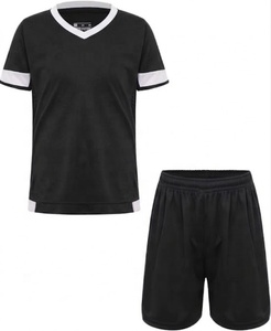 Ensemble de maillots de football personnalisés unisexes pour adultes, respirants, à manches courtes, col en V, haute qualité, écologiques, 100% polyester - Product Image 1