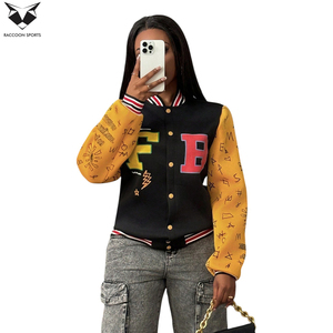 Lightweight Comfortable Stretchable Fabric OEM Customized Logo Unique Design Adult Wear Autumn College Baseball Varsity <b>Jackets</b> - Product Image 4