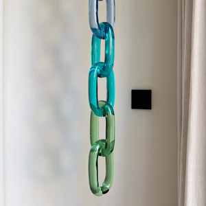 Adornos de Pared de Cadena Acrílica Modernos Personalizados, Hechos a Mano, Decoración Colgante de Resina Moderna para el Hogar, Listos para el Festival Diwali - Product Image 3