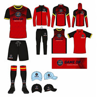 Camiseta de Fútbol Juvenil Sublimada, Uniformes de Fútbol, Conjuntos para Hombre con Color y Tallas Personalizadas para Uso Diario Informal