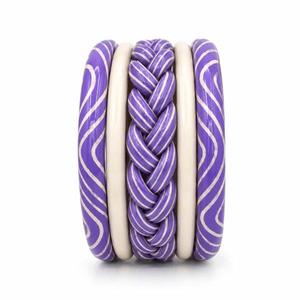 Bracelet jonc minimaliste en résine pour femme, bijou de mode quotidien, finition lisse, design fait main, accessoires cadeaux en gros - Product Image 3