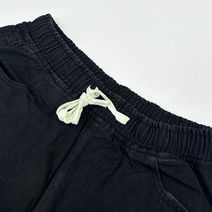 Straight Vintage Cotton <b>Men's</b> <b>Jeans</b> Heavy Duty Custom Vintage Washed Old Pocket <b>Drawstring</b> Straight Leg <b>Jeans</b> with Loose - Product Image 3