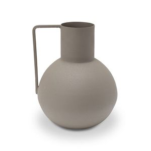 Jarrón de Metal con Acabado Mate Estilo Antiguo, Diseño Esférico Único, Recipiente Decorativo para Flores, Jarrón de Metal de Lujo para Bodas y Oficinas - Product Image 1