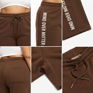 Wholesale Loose Fit <b>Knee</b> Length Shorts Plus Size Women's Drawstring Waist Shorts Polyester Spandex Shorts Ladies 3/4 Gym Shorts - Product Image 6