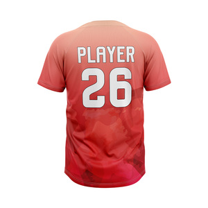 Ropa Deportiva Transpirable de Secado Rápido para Clubes y Ligas con Jersey de Béisbol Personalizado de 2 Botones, Producción OEM - Product Image 2