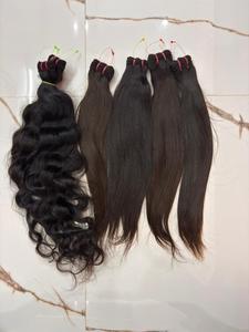 Extensiones de Cabello Humano Indio Virgen sin Procesar, Ondulado, Textura Natural, Venta al por Mayor, MOQ Bajo, OEM - Product Image 6