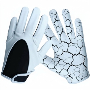 New Arrival High Quality Breathable Full Finger <b>Sticky</b> Football Receiver Gloves Sports Training American Football Gloves - Product Image 3