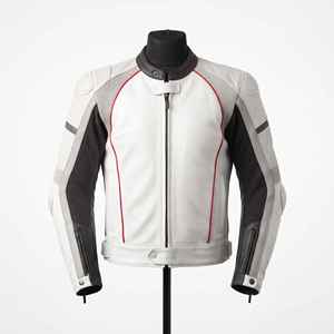 Chaqueta de Motociclista de Cuero Genuino Hecha a Medida para Hombre, Chaqueta de Motociclista de Carreras de Alta Calidad, Ropa de Motociclista - Product Image 1