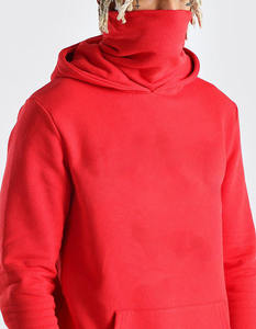 Sweat à capuche zippé pour homme, coupe ample, en molleton épais 100% coton, avec double capuche, broderie, effet délavé à l'acide, style ninja, avec cagoule intégrée, pour le ski, personnalisable avec logo - Product Image 6