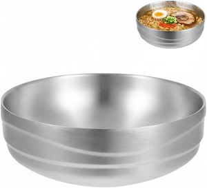 Bol en acier inoxydable robuste pour cuisine, restaurant, hôtel – Idéal pour servir, mélanger, préparer les salades et les aliments – Vaisselle durable de qualité professionnelle – Vente en gros - Product Image 4