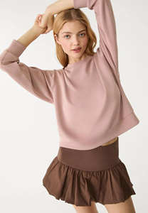 Sudadera de Mujer Color Rosa Nude, Suave al Tacto, Cuello Redondo y Mangas Largas, para Gimnasio y Entrenamiento, Precio de Fábrica, Personalizable - Product Image 5