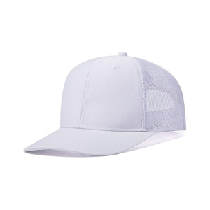 Gorra Trucker Blanca de Malla Ajustable con Cierre a Presión, Transpirable, de 5 Paneles, Deportiva, para Exteriores, Todas las Estaciones, con Logotipo Personalizado Impreso por Transferencia Térmica - Product Image 2