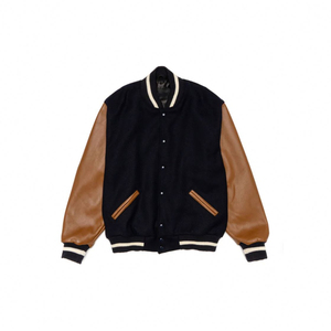 Customized Cartoon Patchwork Design <b>Baseball</b> Letterman Varsity <b>Jacket</b> with Front Logo <b>for</b> <b>Men</b> - Product Image 5