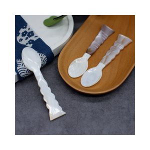 Premium Mother Of Pearl Spoon Natural <b>Shell</b> Spoon Coffee Spoon Dessert Spoon Kitchen Tableware Vietnam Supplier - Product Image 5