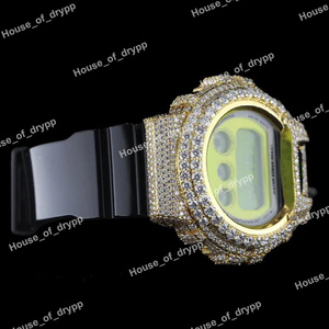 Montre Iced Out avec Diamants Moissanite VVS, Boîtier et Lunette Entièrement Sertis en Argent Sterling 925, Cadran Rond - Product Image 2