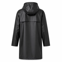 Imperméable long à capuche en softshell imperméable personnalisé pour unisexe |   Léger, en polyester PU, avec des caractéristiques de sécurité réfléchissantes, imperméable