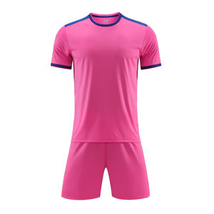 Camisetas de Fútbol Personalizadas al Por Mayor, Económicas, Impresión por Transferencia de Calor, Cortas, Transpirables, de Secado Rápido, Color Morado y Dorado, Profesionales - Product Image 2