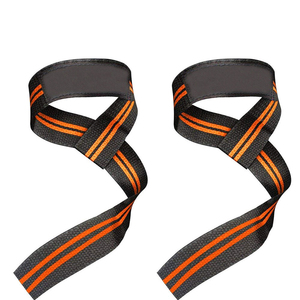 Heavy Duty Cotton/Nylon Weightlifting Straps for Gym Fitness Training-<b>Adjustable</b> Premium Lifting Straps for Deadlifts Pull - Product Image 4