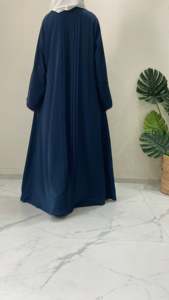 Kaftan Abaya Turc Fait Main Élégant et Respirant Anti-Plis, Manches Longues en Lin, Coupe Classique, Idéal pour la Prière de l'Aïd - Meilleure Vente - Product Image 6