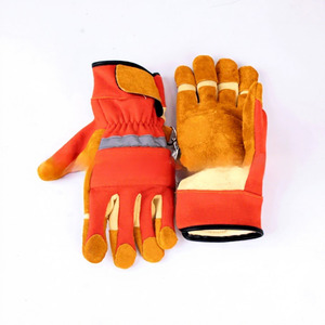 Sheepskin Leather Safety <b>Gloves</b> Pig Grain Goat Leather Protective Driver Working <b>Gloves</b> With Elastic Cuff and Cotton Back - Product Image 1