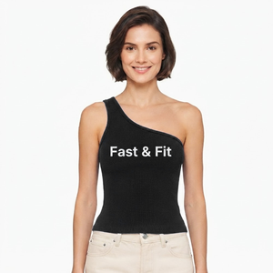 Camisetas de Tirantes Deportivas de Compresión para Gimnasio y Yoga, Tejidas en Algodón 100%, con Logotipo Personalizado al por Mayor - Product Image 4