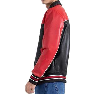 Chaqueta de cuero de moda para motociclismo, chaquetas universitarias al por mayor en piel sintética - Product Image 2