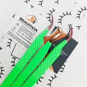 Pince à cils durable en acier inoxydable japonais pointe Plasma pince à épiler Logo gravé personnalisé - Product Image 5