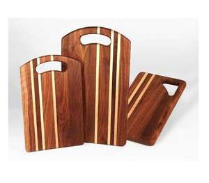 Elegante Tabla de Cortar de Bambú para Cocina |   Tabla de Cortar de Diseño Moderno para Preparación de Alimentos y Servicio a la Mesa - Product Image 1