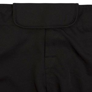 Shorts pour hommes noirs à taille haute, élastiques, à séchage rapide, avec poches, style décontracté, longueur courte, tissu tissé - Product Image 5