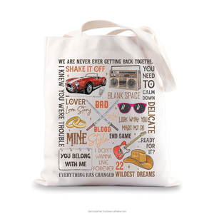 Bolsas de Lona Ecológicas con Diseño Personalizado, Bolsas de Mano Plegables con Estampado de Letras, Bolsas Transparentes para la Universidad y Compras - Product Image 6