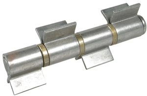 Charnière robuste en acier au carbone à 4 ailettes, à <span class=keywords><strong>souder</strong></span>, avec paire de roulements et rondelle, à fermeture amortie et réglable, pour portails métalliques industriels - Product Image 1