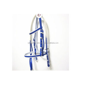 Brida de Cuero de Caballo y PVC de Alta Calidad con Riendas de Tela para Uso Ecuestre - Product Image 2