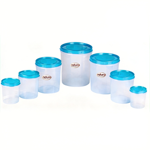 Panier de rangement rond en PP à motif floral rose avec couvercle, capacité 301-400 ml, pour cuisine et salle de bain, usage polyvalent - Product Image 2