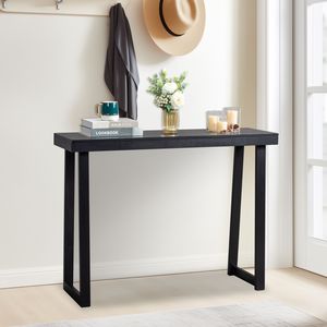 Moderno in legno massello di pino tavolo Console stretta per ingresso corridoio soggiorno tavolo di accento salvaspazio per piccoli spazi per divano - Product Image 3