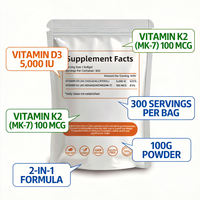Vitamine D3+K2 Bioactive en Poudre Non-OGM en Gros à Prix Réduit