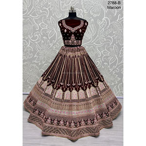 Nupcial Indio Desgaste Terciopelo Colecciones Para Novia Con Zarkhan Trabajo Por Fabzone - Product Image 3