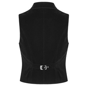 Gilet en velours noir pour homme, style gothique steampunk victorien, idéal pour mariage, vente en gros 2026 - Product Image 2