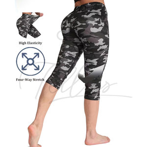 High Waist Custom Workout Fitness Yoga <b>Leggings</b> with Cropped Mesh Digital Print <b>Pattern</b> Yoga Pants <b>Leggings</b> - Product Image 4