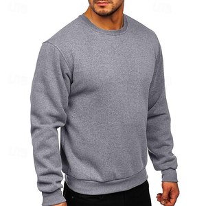 Casual Streetwear Crewneck Sweatshirt Regular Fit Color <b>Block</b> Design 100% Organic Cotton Jersey Eco-Friendly Wholesale Large - Product Image 3