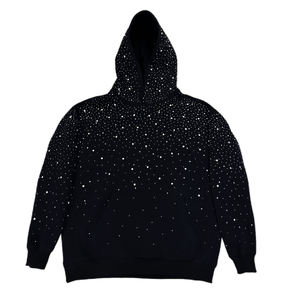 Sudaderas con Capucha para Hombre de Alta Calidad, Fabricadas con Algodón de Manga Larga, Combinación de Bordado y Estampado en Negro - Product Image 1