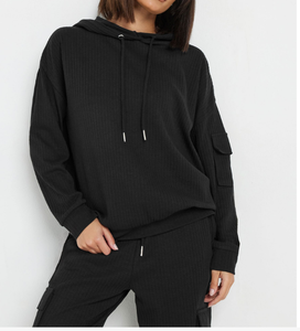 Sudaderas con Capucha de Punto Grueso para Mujer, Mezcla de Poliéster/Algodón, Cálidas para Invierno, con Impresión de Logotipo de Marca Personalizada - Product Image 5