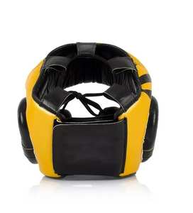 Casque de boxe respirant en cuir PU patchwork pour Muay Thai, entraînement, sparring, équipement de fitness, protections de tête de Taekwondo - Product Image 5